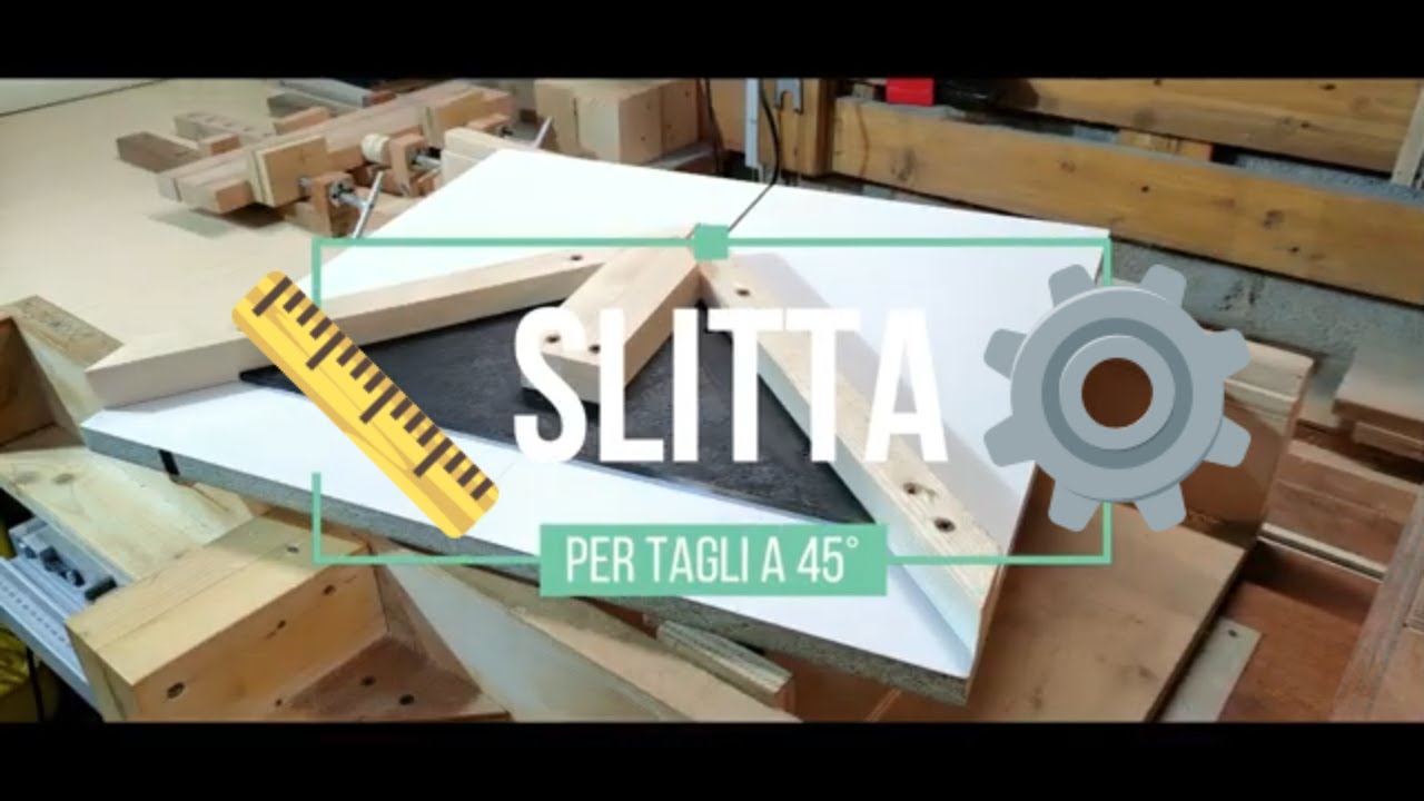 Jig slitta per tagli a 45°