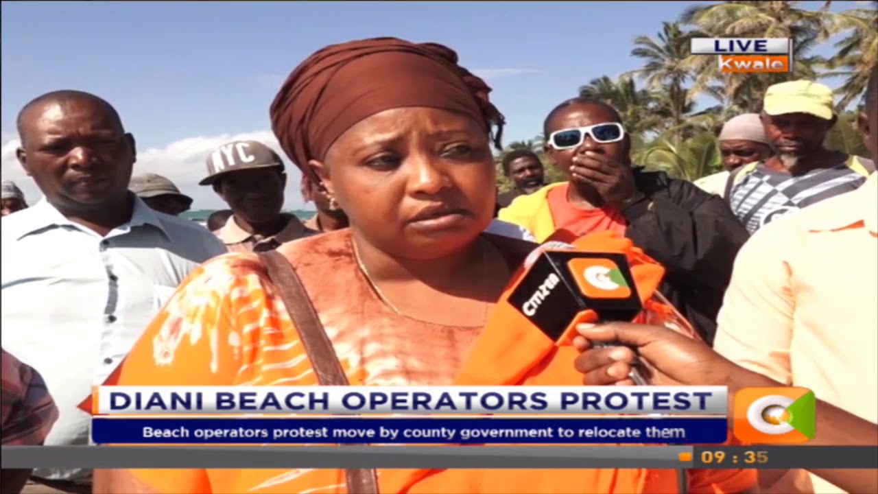 Diani beach operators protests