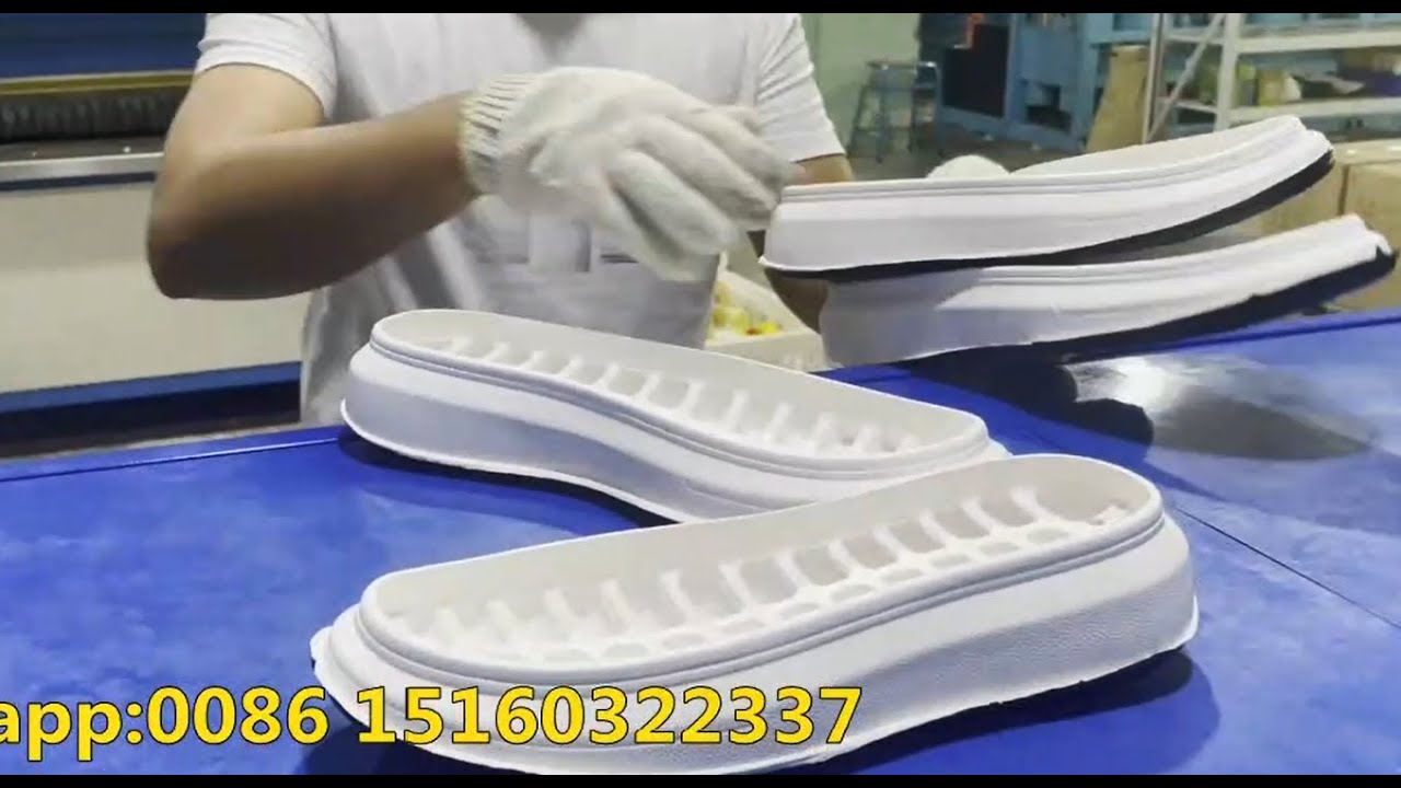 EVA 2 Color Outsole foaming machine production