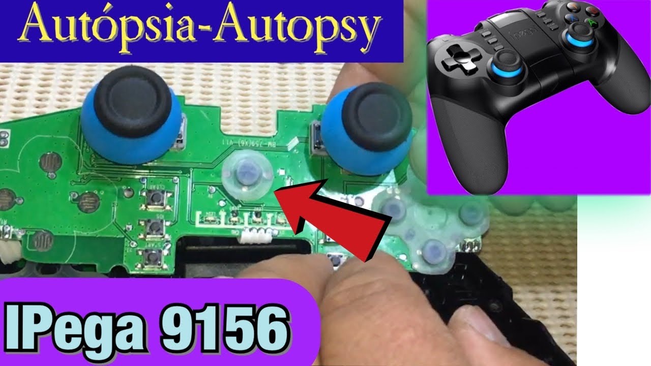 Autópsia Gamepad ÍPEGA 9156 - ÍPEGA PG-9156 Autopsy - Como desmontar o controle ÍPEGA PG-9156