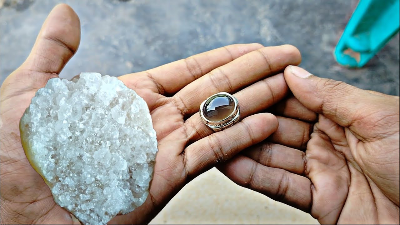 DAPAT DI TAMBANG EMAS,BATU PALING KRISTAL JADI PERHIASAN BERHARGA MAHAL SETELAH POLES