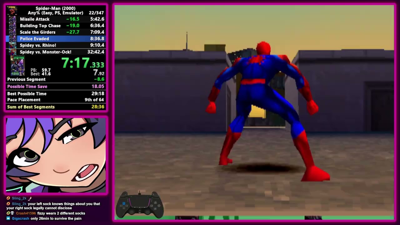 Spiderman Any% Easy 31:07 (PB)