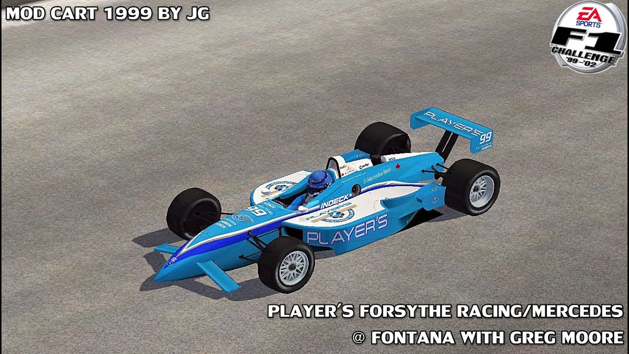 [F1C] Player's Forsythe Racing/Mercedes @ Fontana with Greg Moore (Mod CART 1999 by JG) [HD]