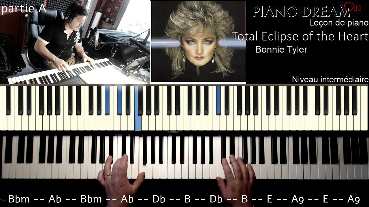 Leçon de piano --Total eclipse of the Heart -- Bonnie Tyler