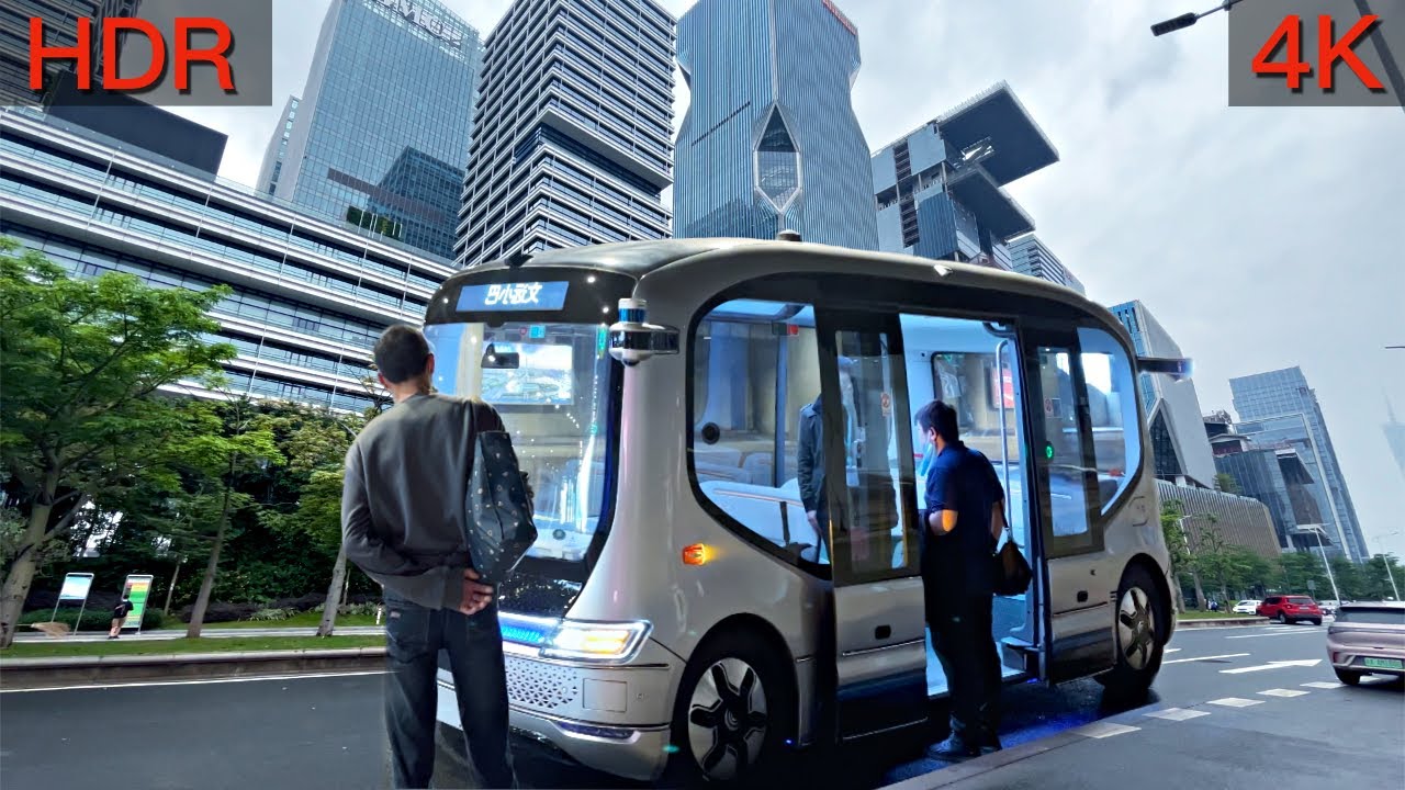 Опыт использования автономного автобуса в Гуанчжоу: мой первый раз в автоматическом автомобиле.