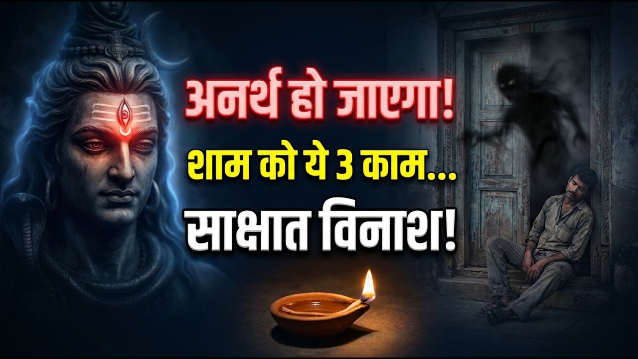शाम को ये 3 काम मत करना! वरना साक्षात विनाश तय है 😱 | संध्या काल की चेतावनी