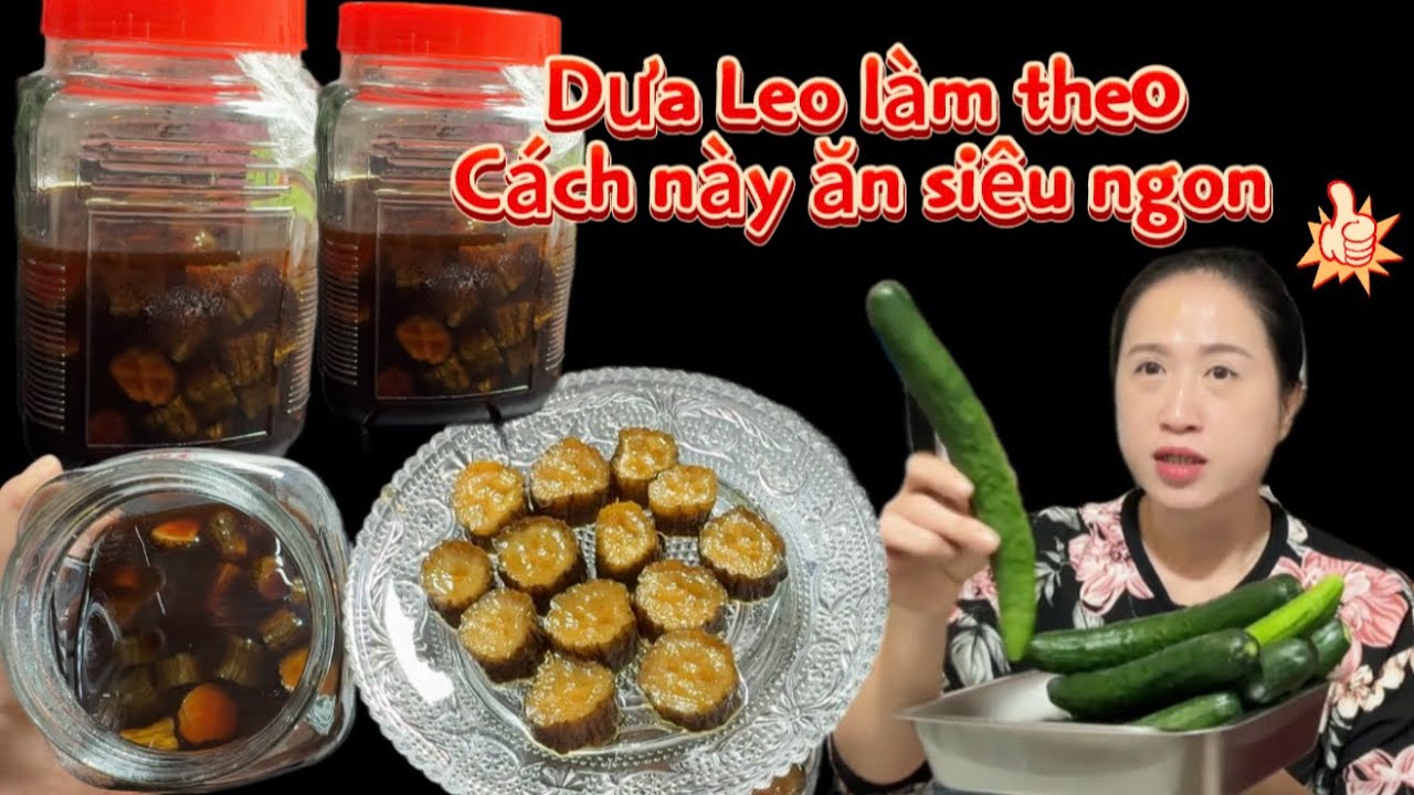 cách làm dưa leo ngâm nước tương Đài Loan để dành ăn 2-3 tháng vẫn ngon,ăn kèm cháo trắng hầm gà vv