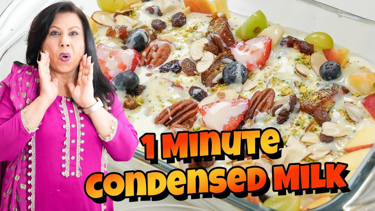 Ramadan 2025 Iftar Idea! Instant Creamy Fruit Chaat and Instant Condensed Milk Recipe - RKK
