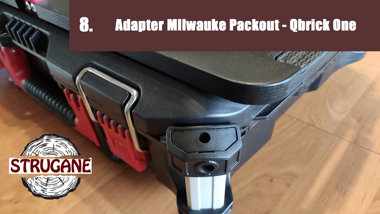 Adapter Milwaukee Packout - Qbrick S One. How to make adapter Milwaukee Packout - Qbrick S One.