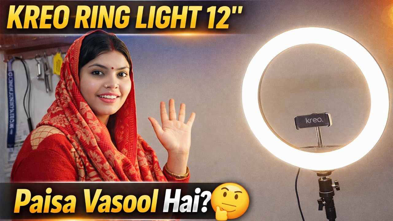 Kreo Ring Light 12” Unboxing & Honest Review 🔥 | Best Ring Light for YouTube & Reels?