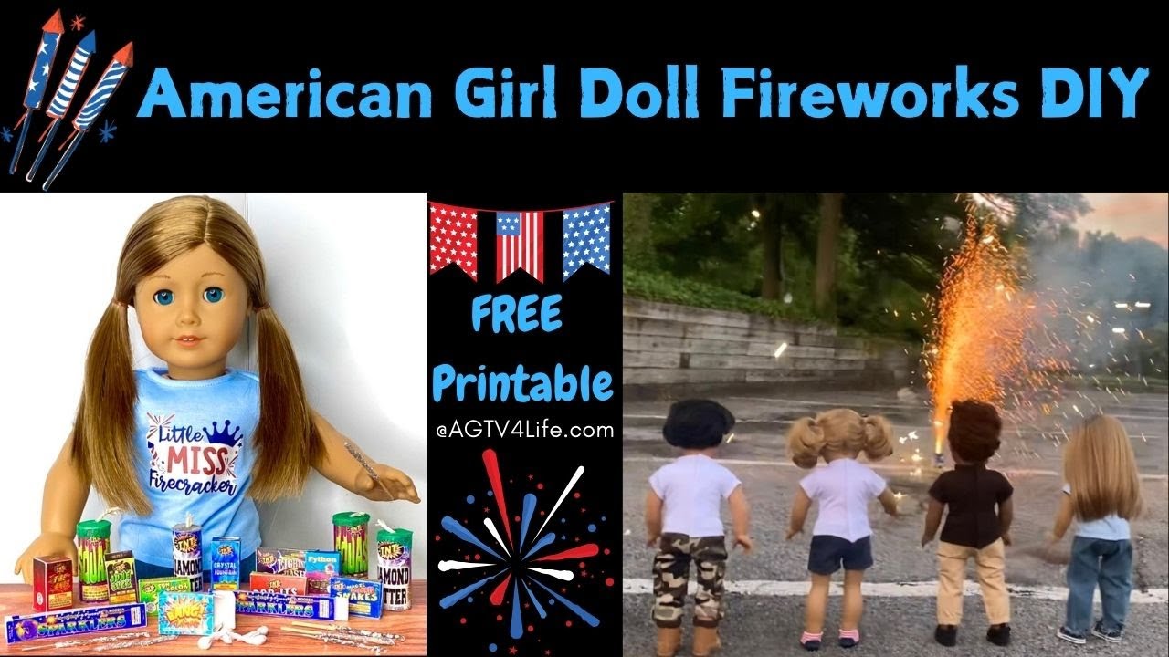 American Girl Doll Fireworks DIY - FREE Printable