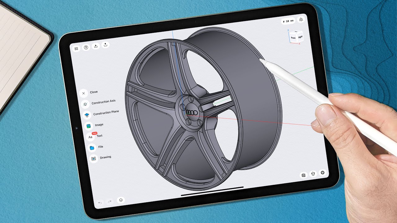 Modeling Audi Rim on iPad | Shapr3D
