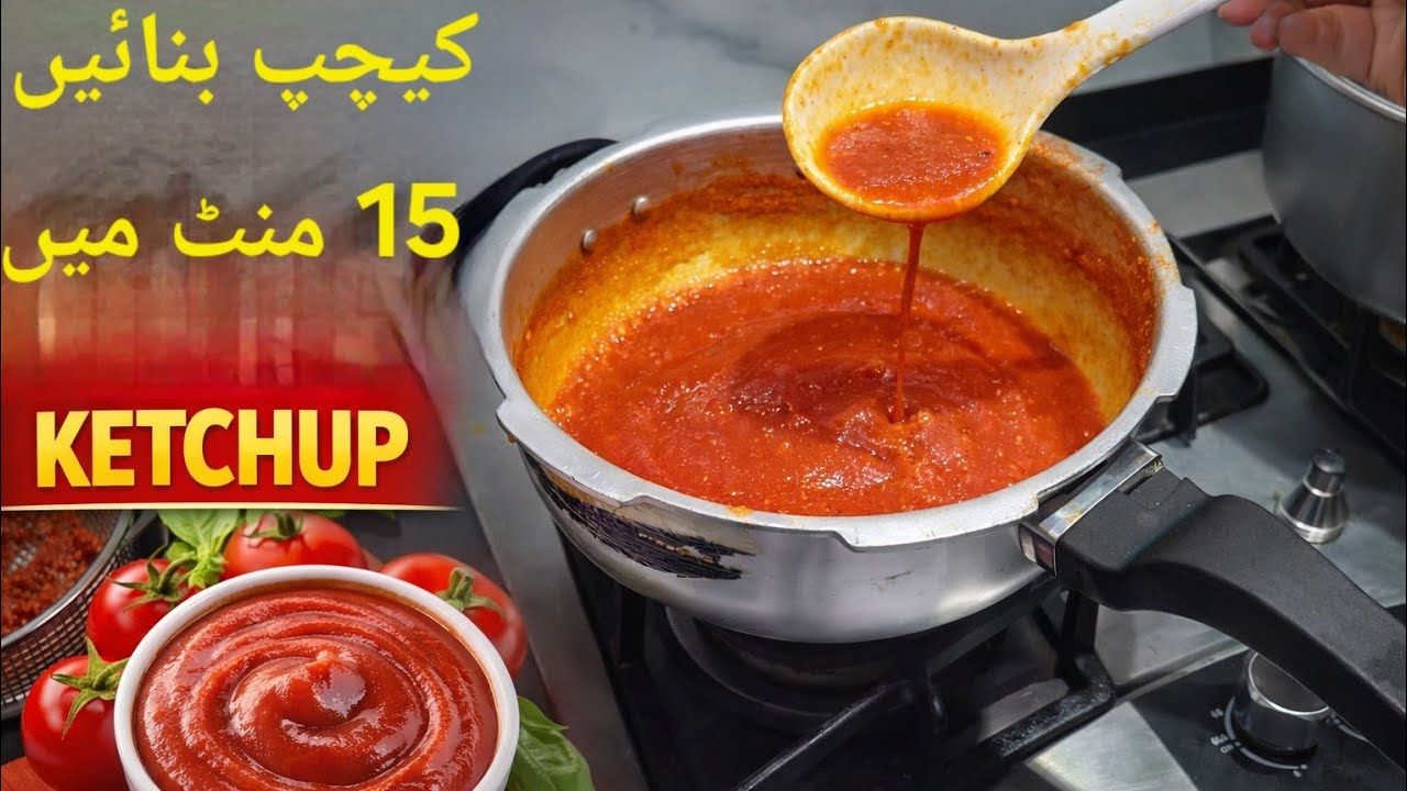 Ghar Par Banayein Asli Ketchup 😍 | Bazaar Jaisa Taste | Easy Homemade Recipe