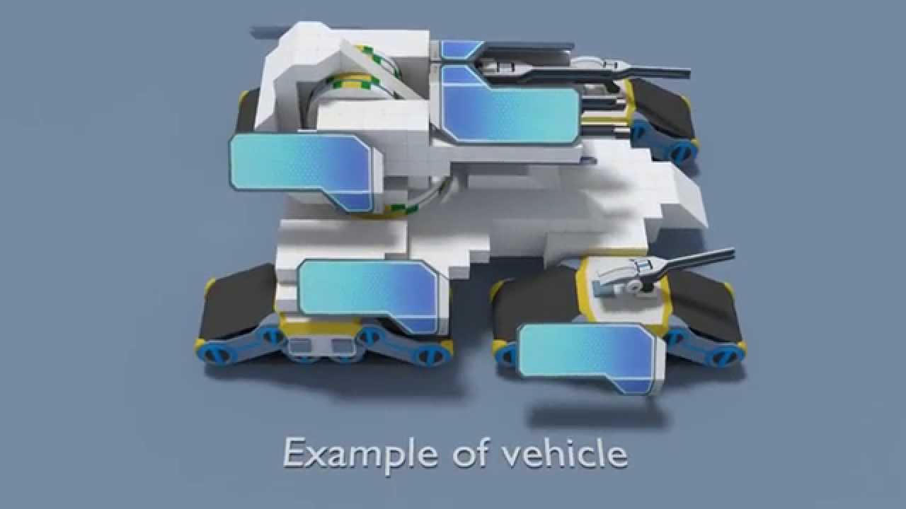 Robocraft - idea - Rotating platform and stationary weapon