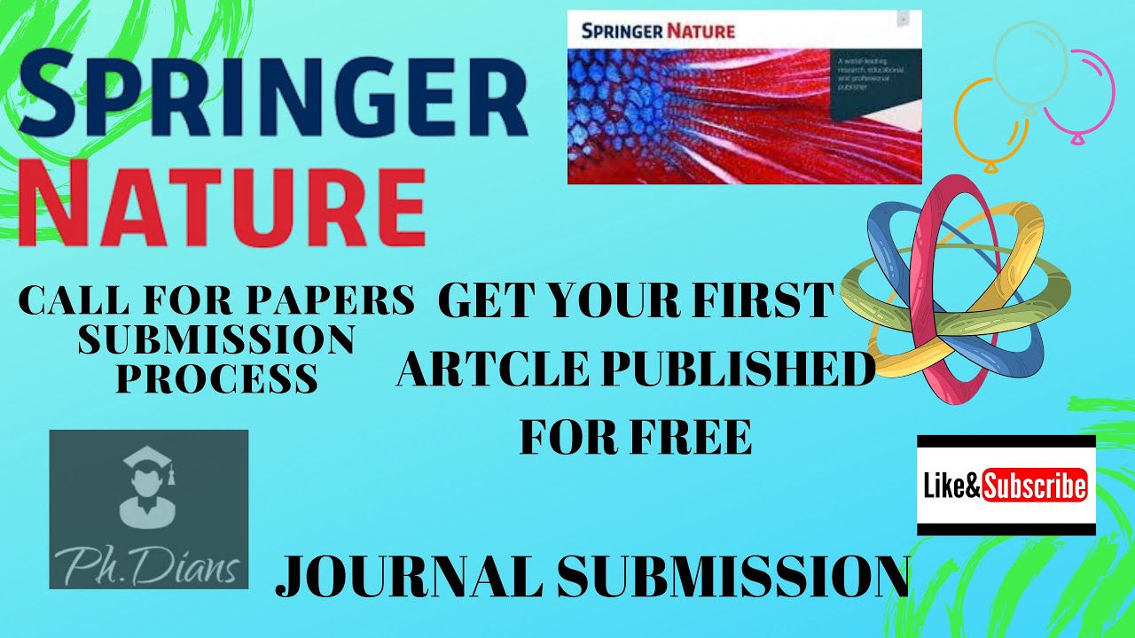 How to Submit research article for SPRINGER NATURE #Naturepublishing #Springer #SNAPPLIED SCIENCES