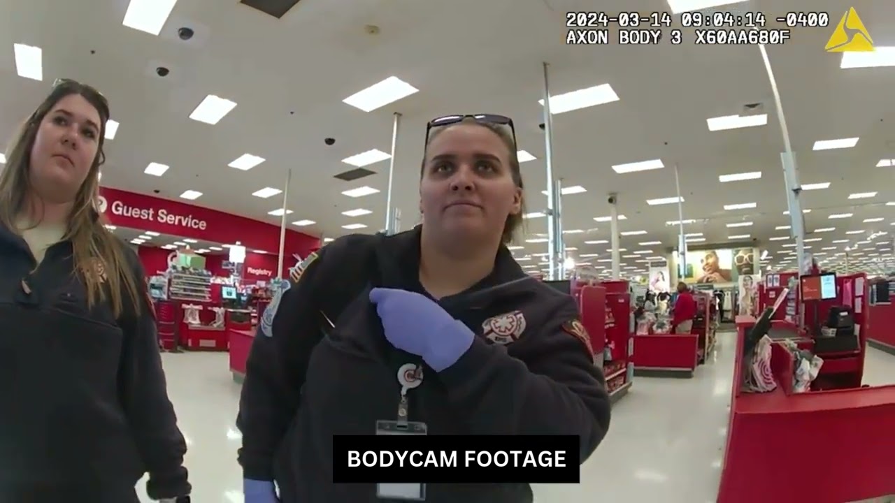 Target Shoplifter Tries to Escape Arrest with Over the Top Meltdown