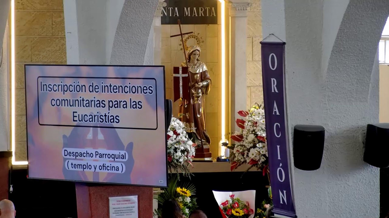 Martes 3 de Marzo 2026, Primero de la novena. Eucaristía 12:00 m.