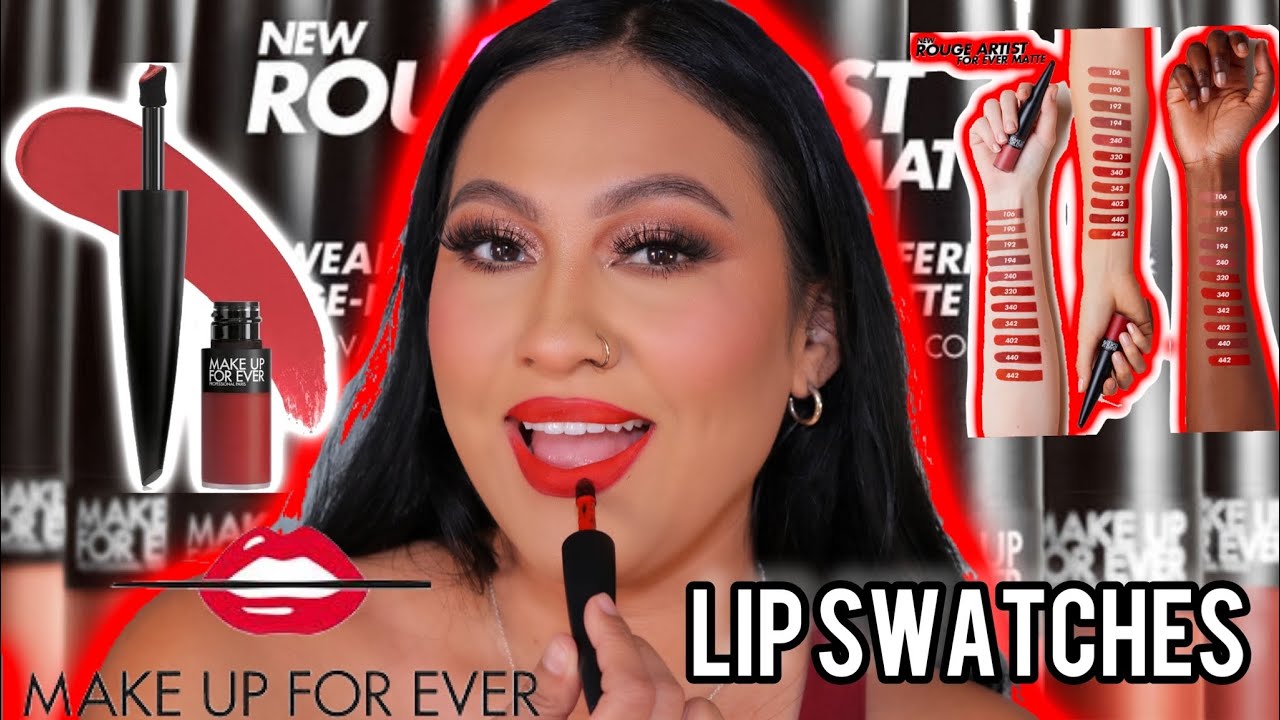 НОВИНКА! MAKEUP FOREVER ROUGE ARTIST FOREVER MATTE 24 HR LIQUID LIPSTICK | СВОТЧИ ДЛЯ ГУБ | ПРИМЕ...