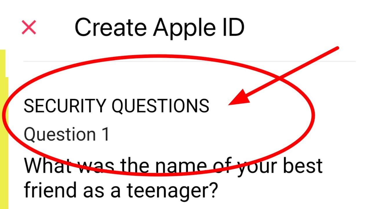 What is Security Questions In Apple ID | apple id security question answer