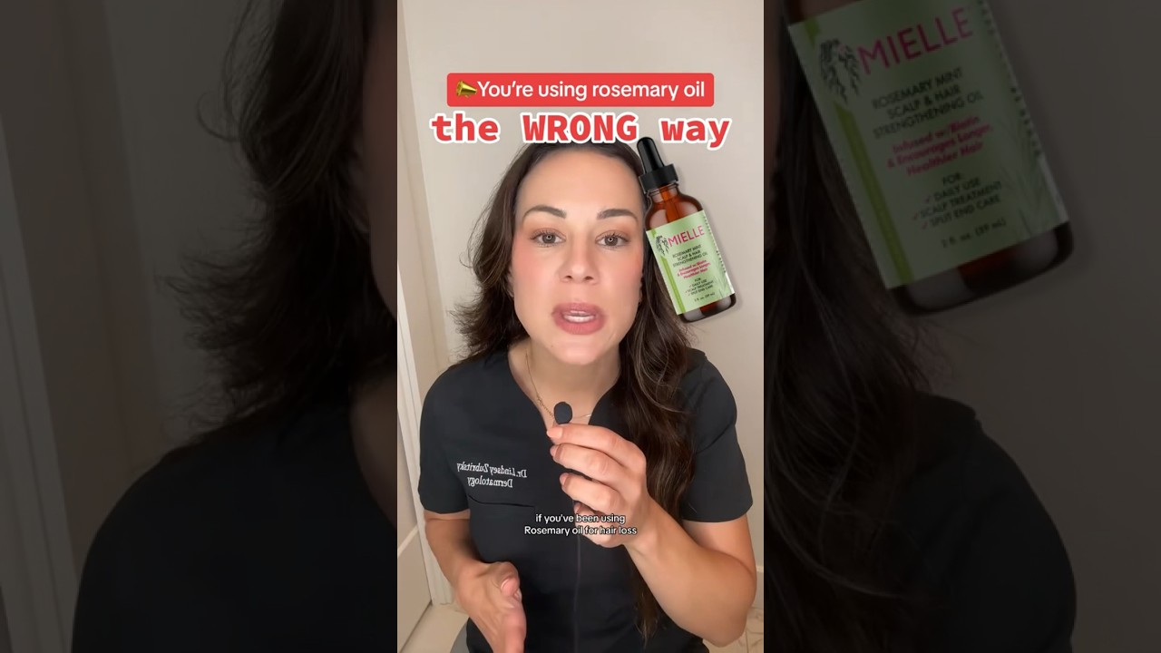 You&rsquo;re Using Rosemary Oil The WRONG Way &ndash; Derm Explains | #shorts #skincare |