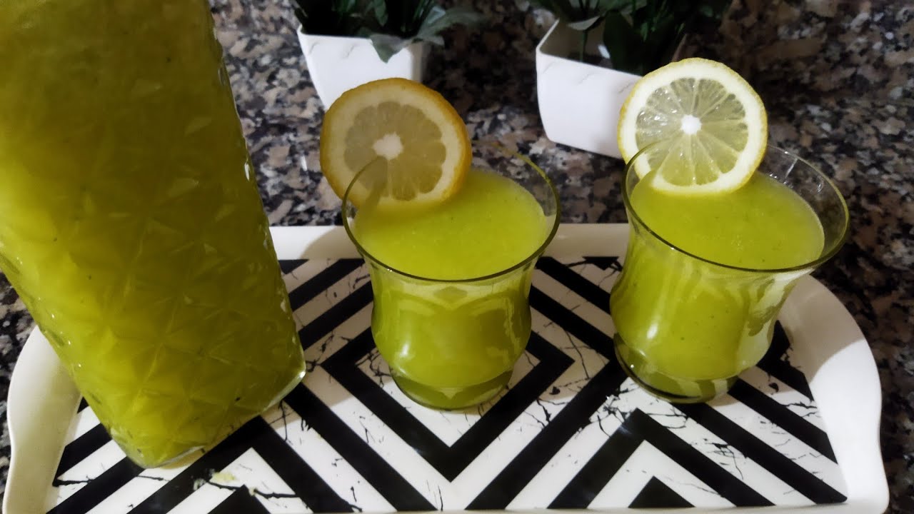 عصير ديال الخيار والتفاح الحامض منعش 🍋🍊🥒