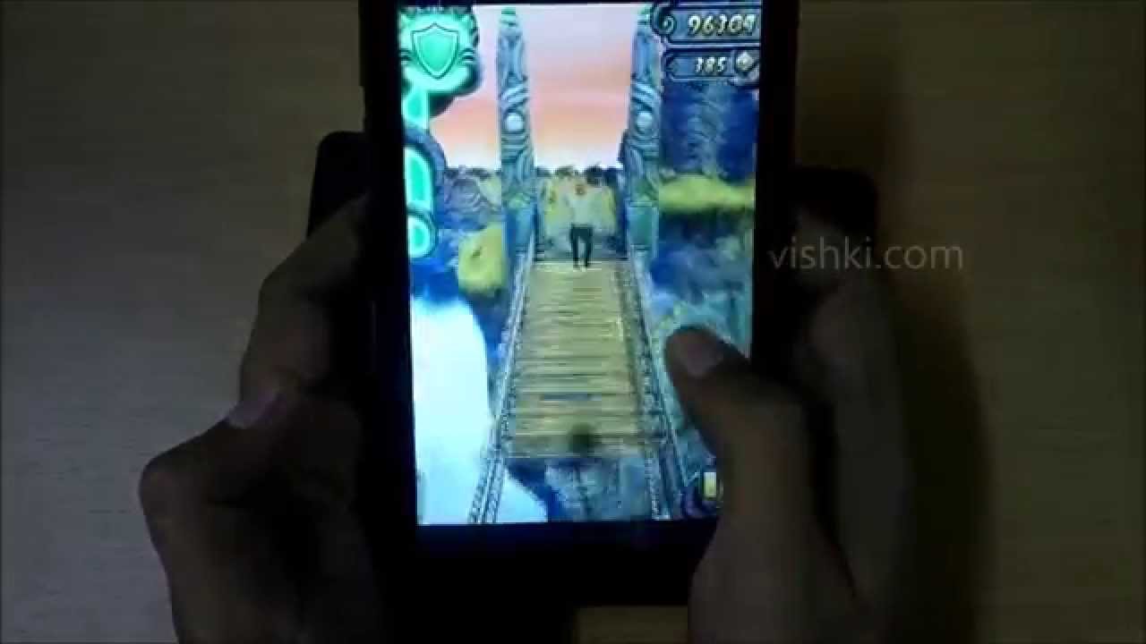 Temple Run 2, gaming on Digiflip Pro XT712 - Dual Sim Android Voice Tablet from Flipkart