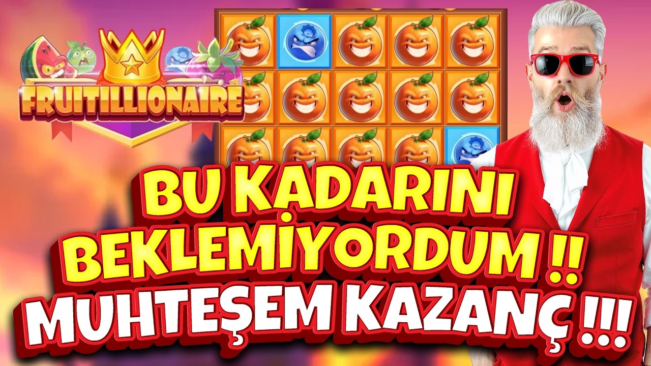 🔥 BU KADARINI BEKLEMİYORDUM !! MUHTEŞEM KAZAN&Ccedil; !!! 🔥 SLOT OYUNLARI Fruitillionaire  #slotlevo #slots
