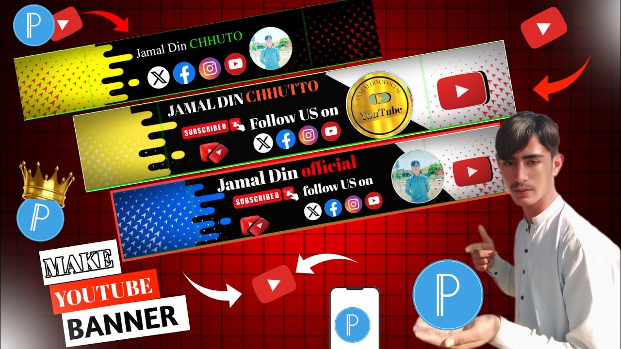 YouTube banner kaise banaye || New Banner Design || how to make banner for youtube channel