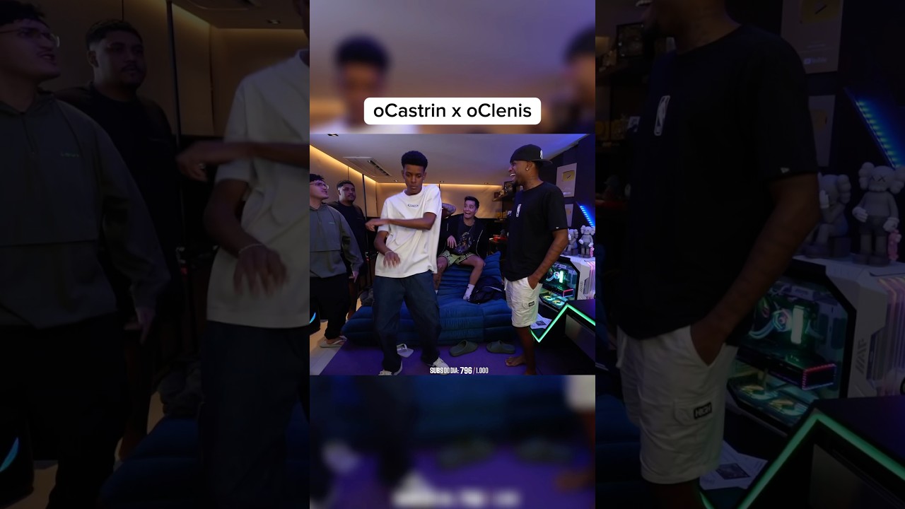 oCastrin dançando na live do Coringa