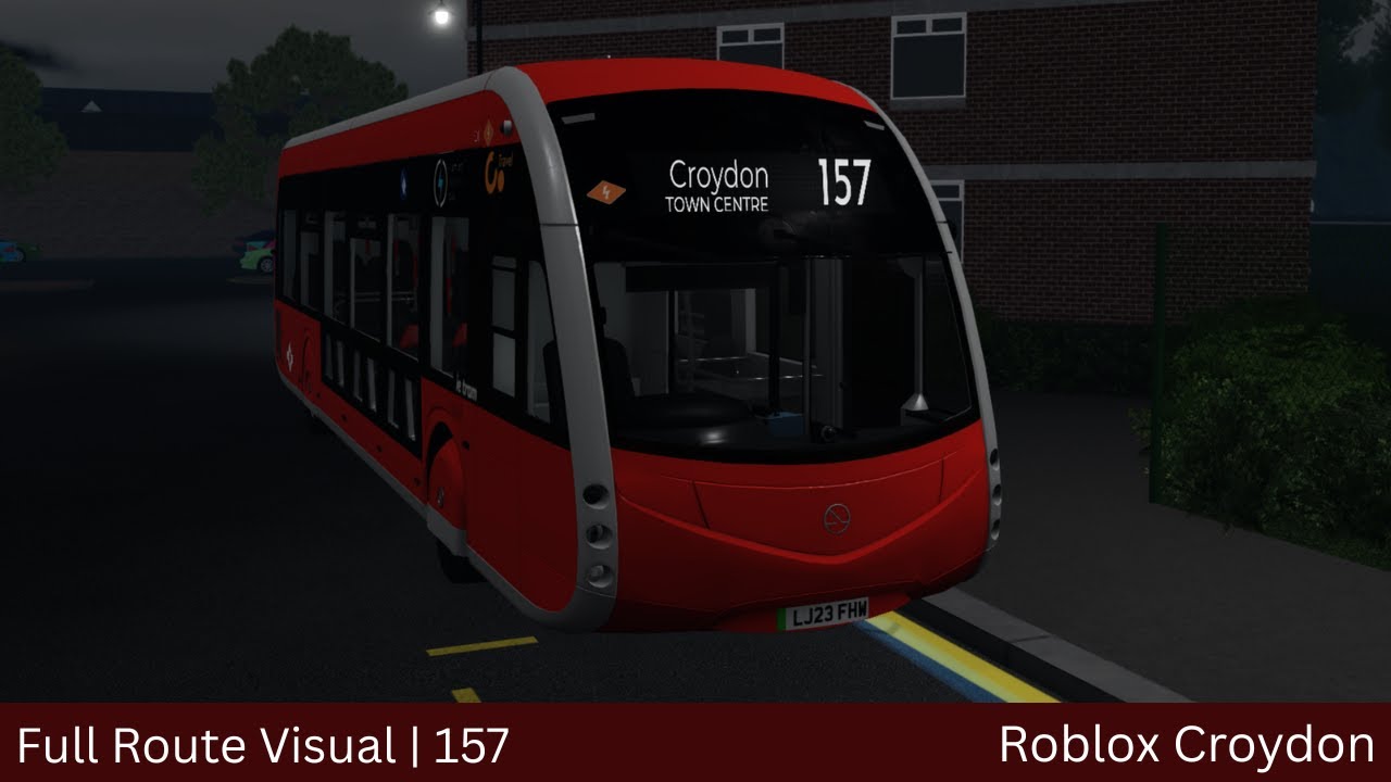 Route 157 | *NEW* Irizar IE Tram | Roblox Croydon Bus Simulator | Full Route Visual