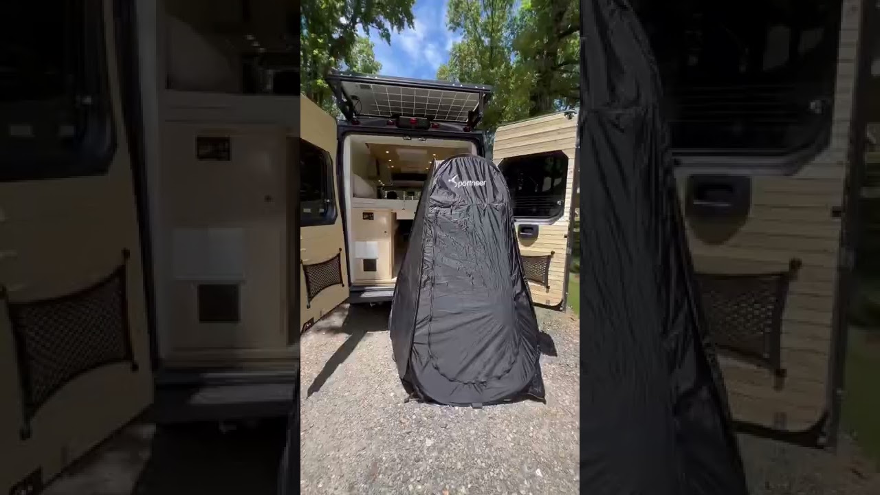 Camper Van Shower - Outdoor Shower Tent - TINY HOME LIVING