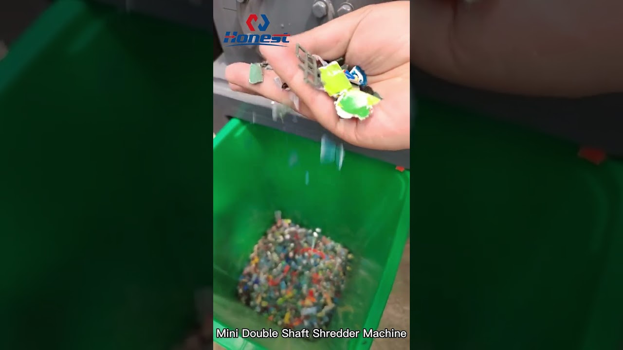 Mini Double Shaft Shredder Machine | Scrap PCB Board/ Paper/Plastic Shredder Machine #shorts
