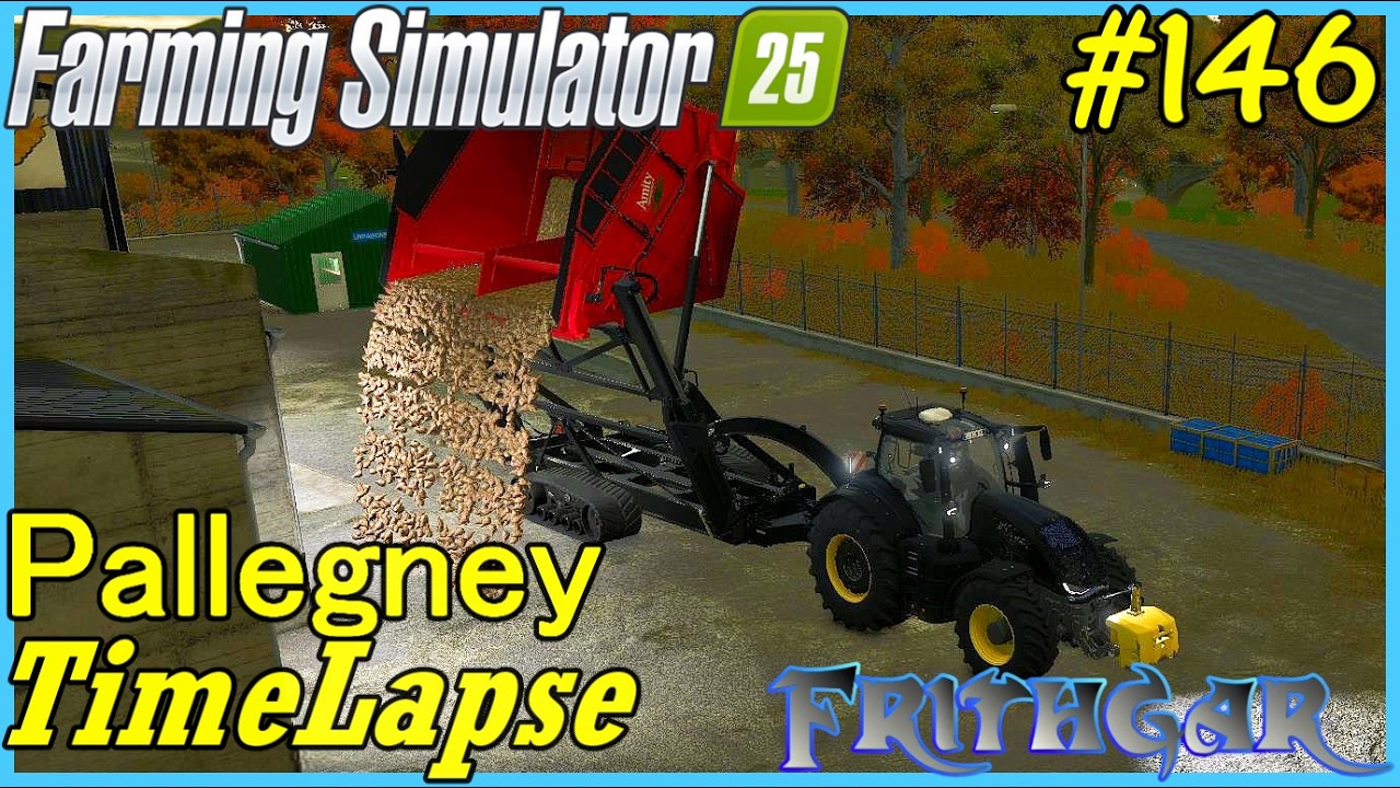 Таймлапс FS25, Паллегни № 146: Завершение последнего сбора урожая!