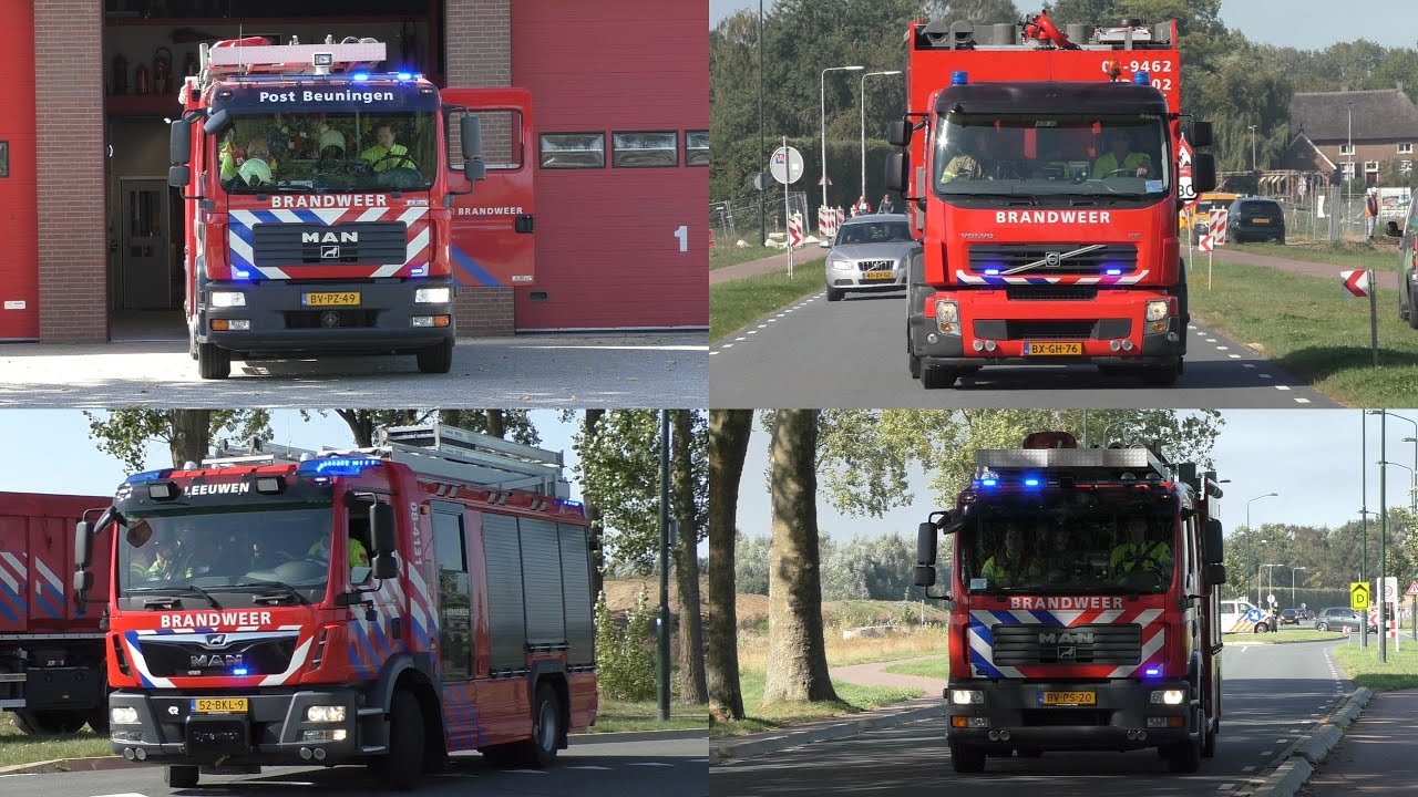 [Opkomst & Uitruk] Brandweer met spoed naar een Grote Brand aan de Van Heemstraweg in Winssen