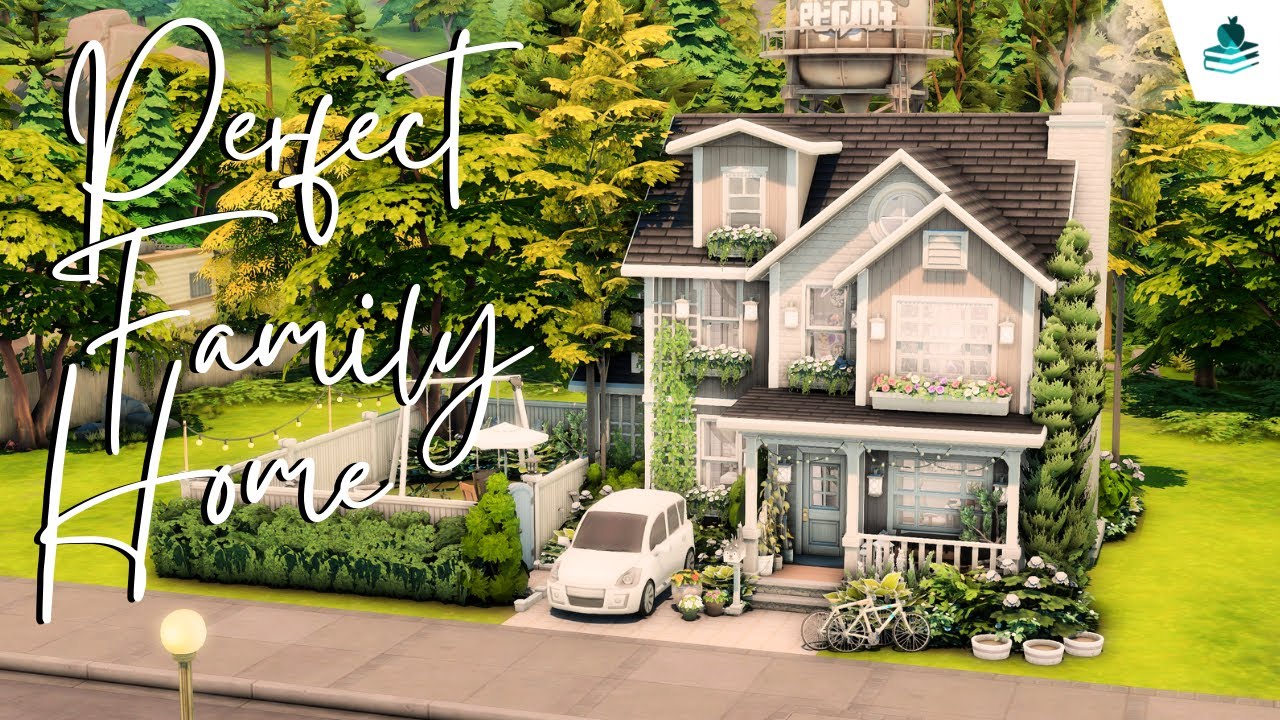 Perfect Family Home 🏡// The Sims 4: High School Years // Speed Build // No CC