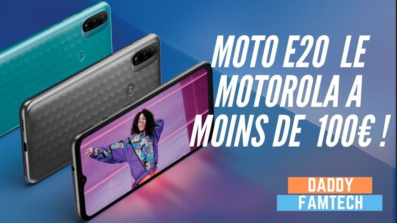 Moto e20 l'entrée de gamme selon Motorola TEST