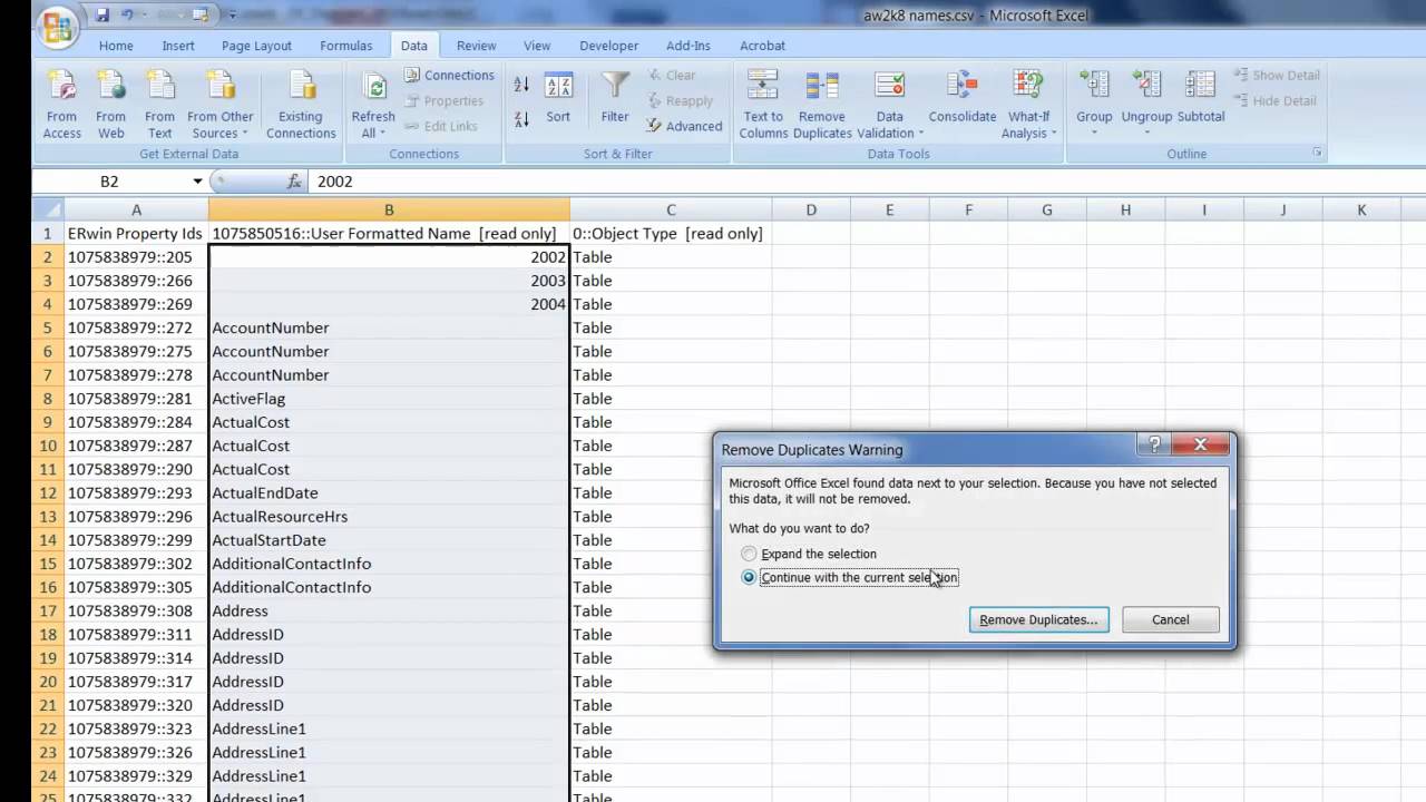 CA ERwin Data Model CamelCase Conversion