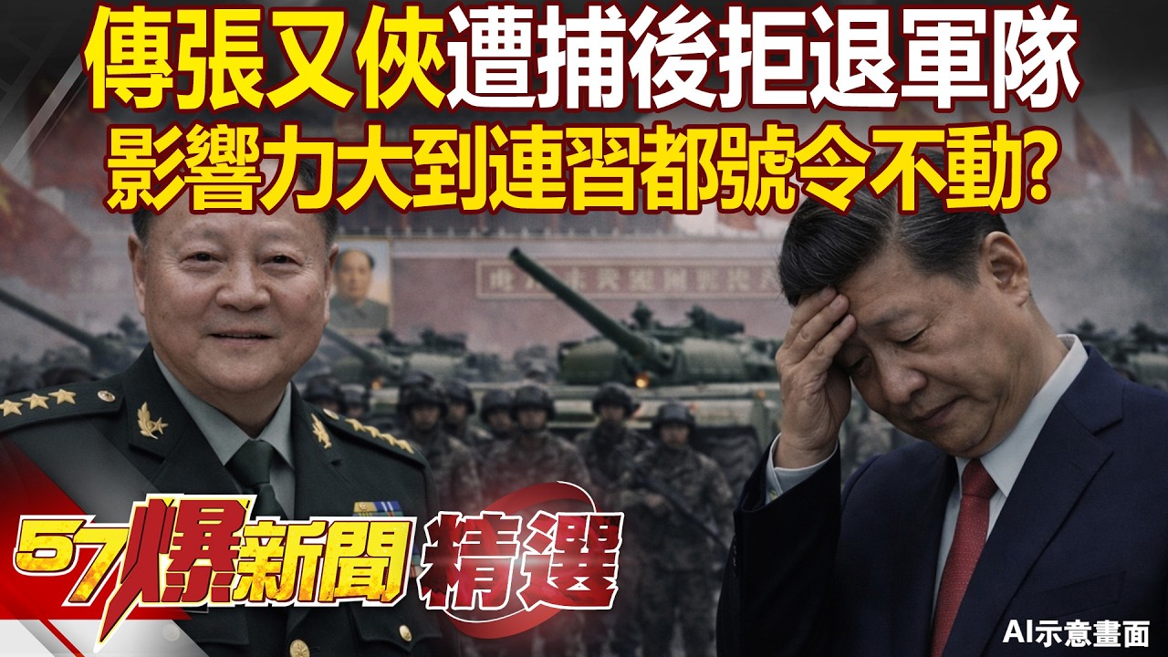 張又俠影響力「大到連習近平都號令不動」？遭爆料他拒退軍隊「嗆除非習近平下台離開中國」？！- 徐俊相【57爆新聞 精選】