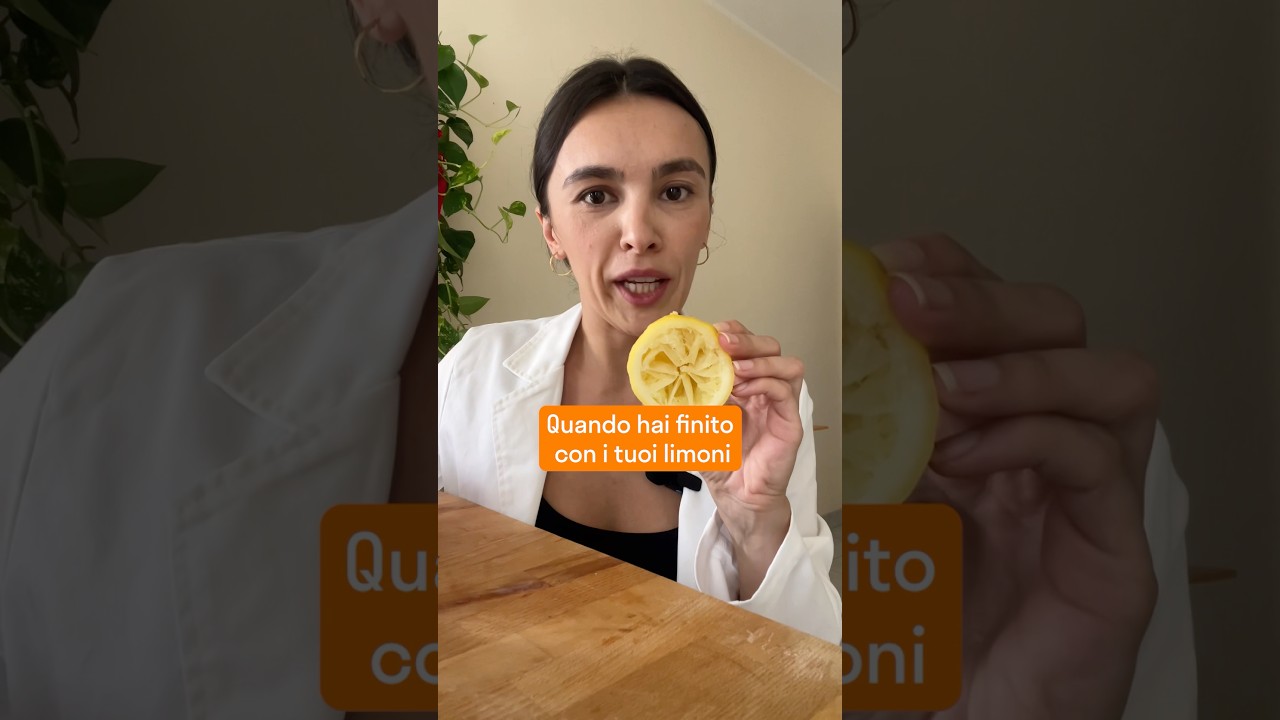 Lo sapevi che con i resti dei limoni usati puoi creare uno spray per le pulizie delle superfici?