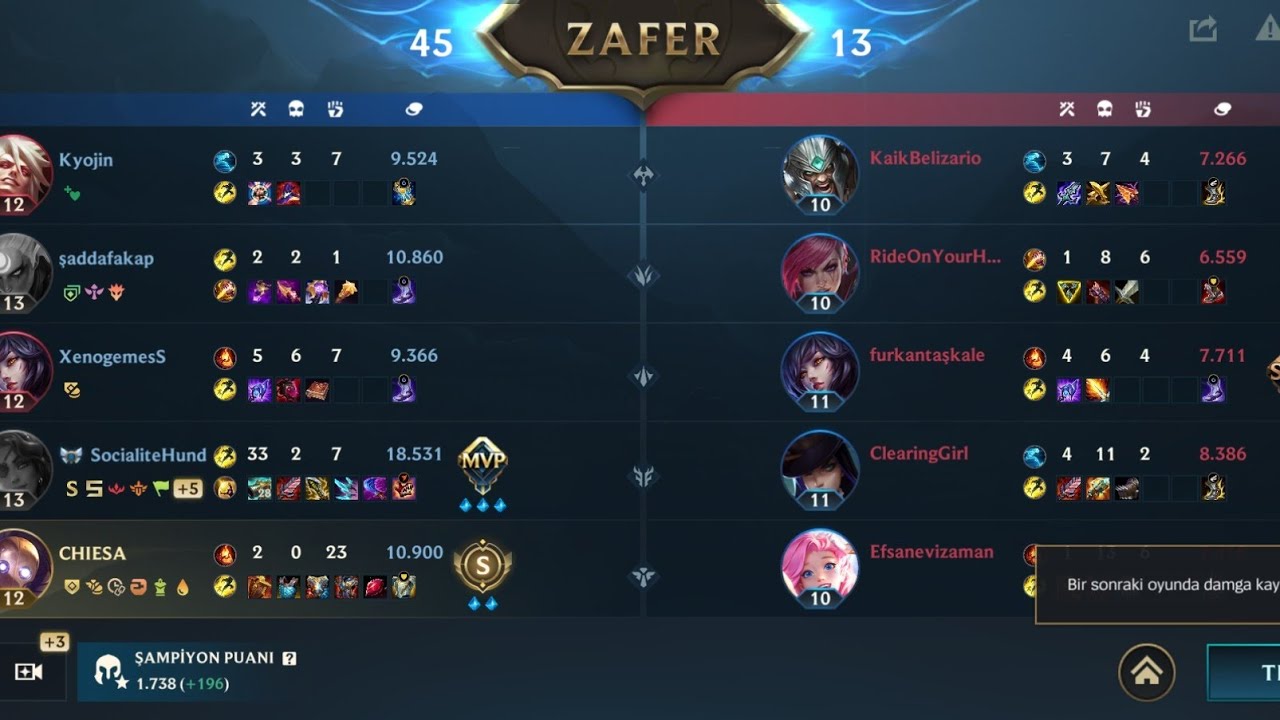 LoL'de 33 KİLL 23 ASİST 0 ÖLÜM YAPMAK!