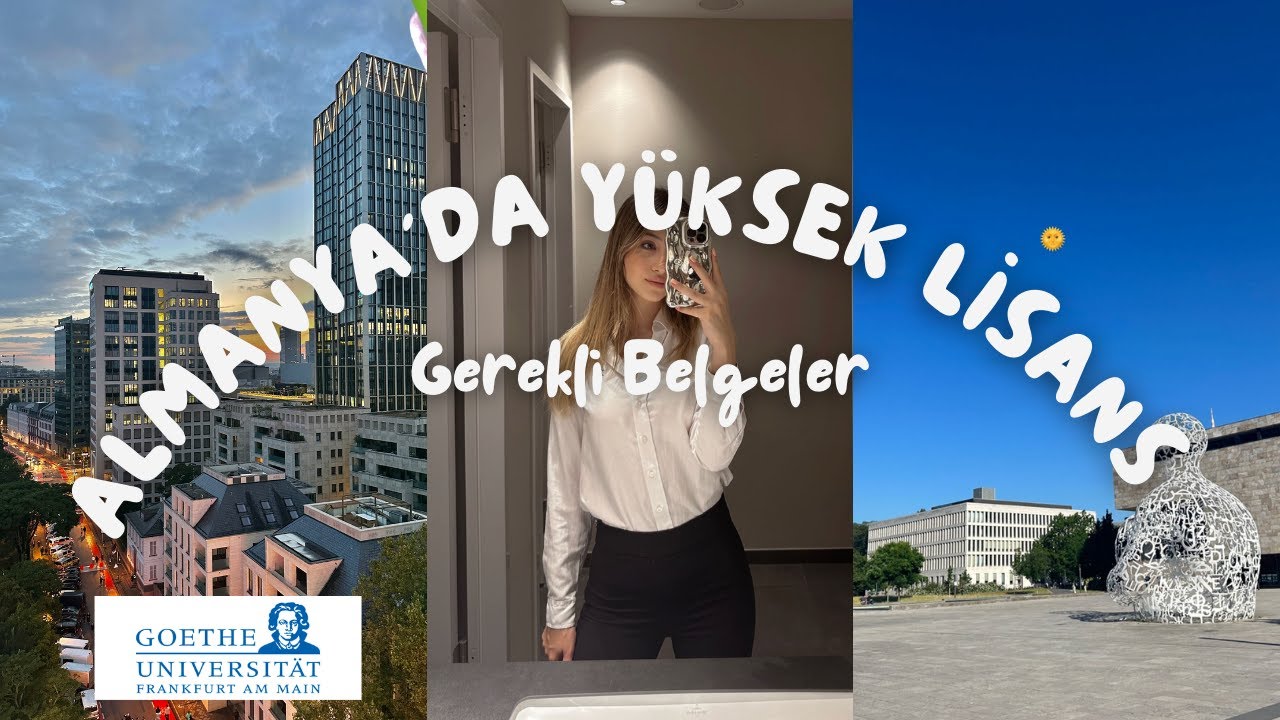 ALMANYA'DA Y&Uuml;KSEK LİSANS & PART TIME &Ccedil;ALIŞMA 🇩🇪 | GEREKLİ BELGELER 📑