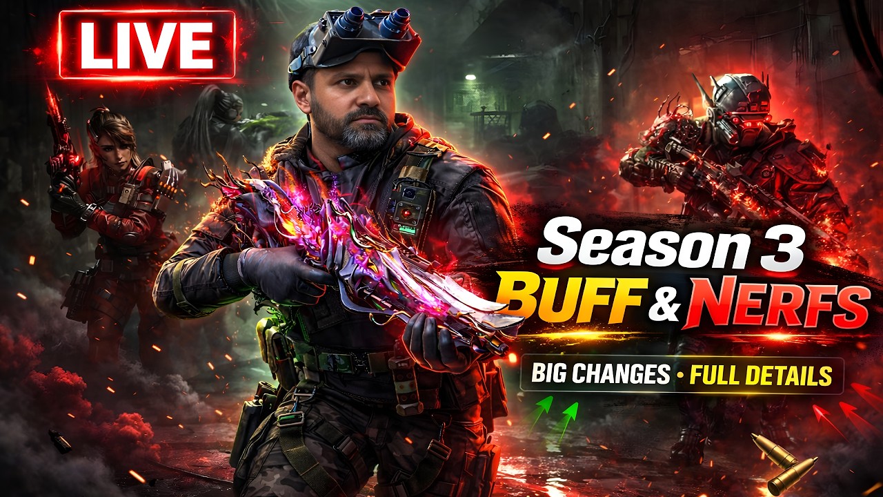 🔴 LIVE Top 1K Ranked Grind 🔥 Season 3 Buffs & Nerfs Reaction 🔴