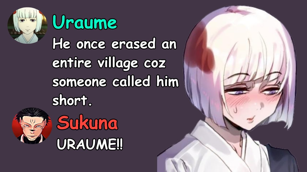 JJK drunk Uraume exposes Sukuna in first year's Jujutsu Kaisen group chat text