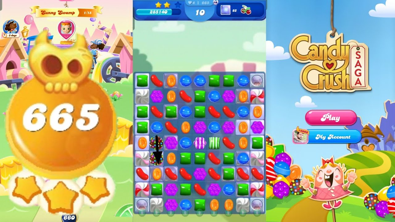 Candy crush saga level 665 । Super Hard level। No boosters। Candy crush 665  help। Sudheer CC Gaming