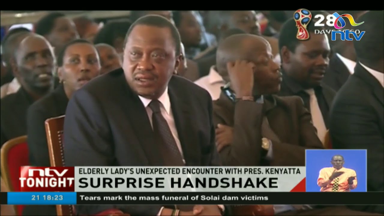 Elderly lady’s unexpected encounter with President Kenyatta