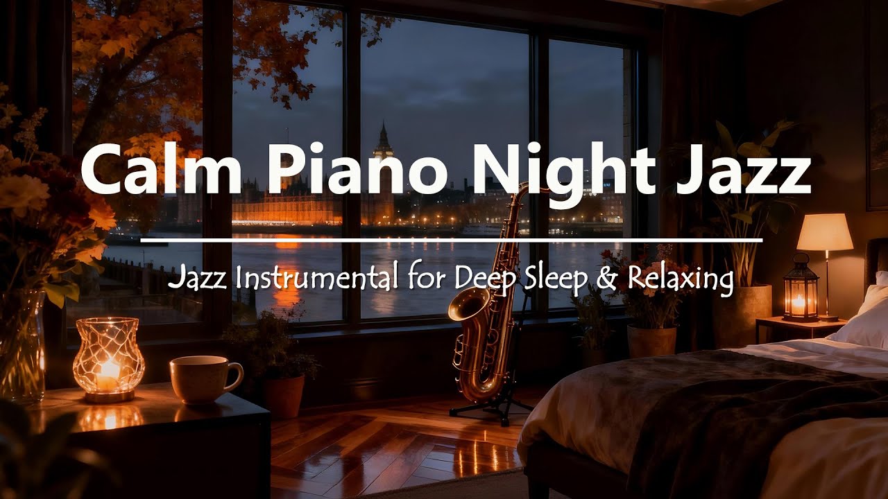 Calm Piano Night Jazz 🌙 Soft Piano Jazz Instrumental for Sleep, Relaxation & Deep Calm