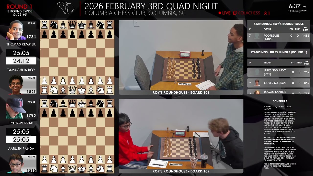 2026 February 3rd Quad Night