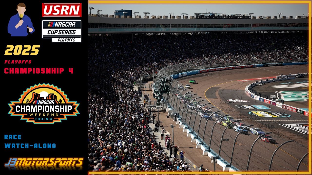 🔴 NASCAR Cup Series | 2025 Playoffs | Championship 4 | Season Finale Watch-Along