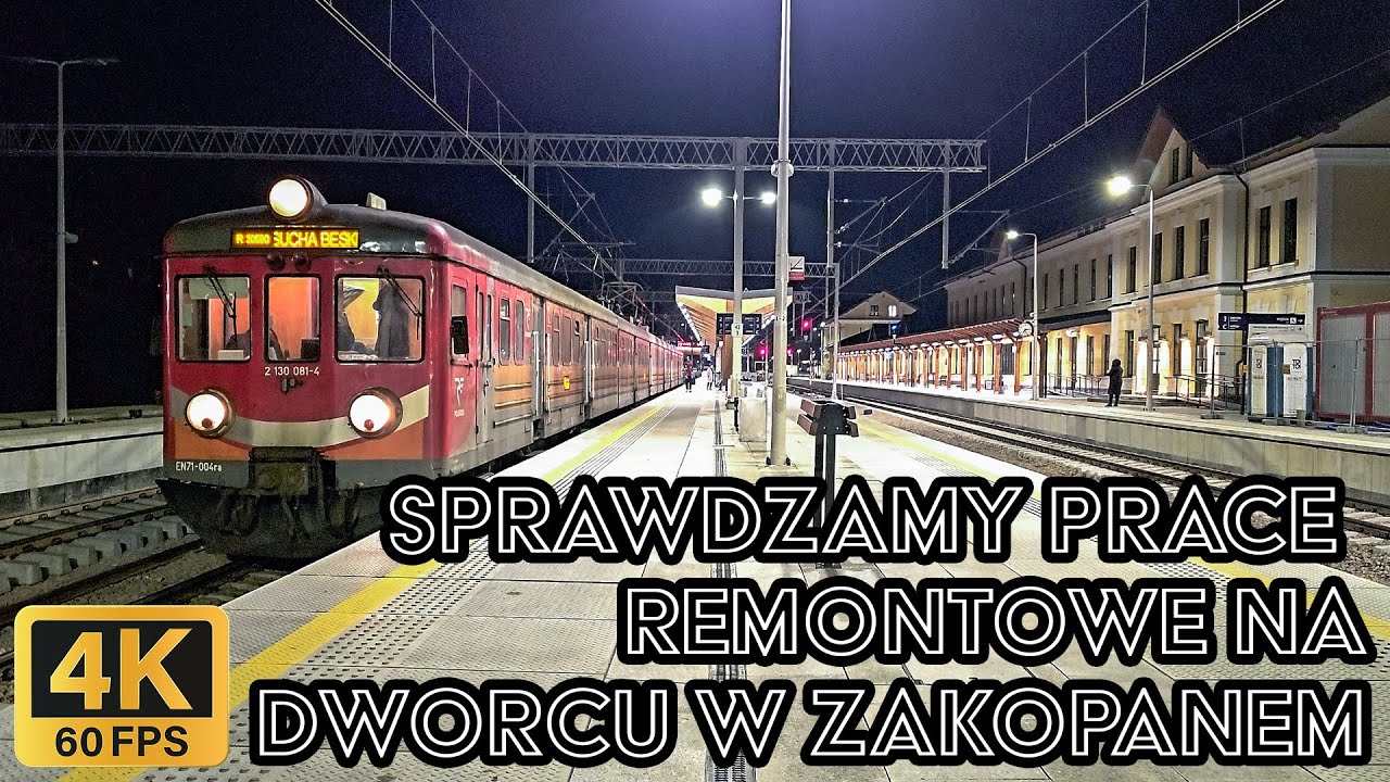 🔴Zakopane, nowy DWORZEC🛤️ podglądamy prace wykończeniowe i JUŻ remontowe. 4K! 2024.03.20 ASMR
