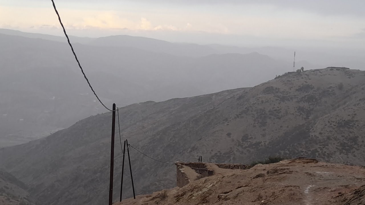 السلام عليكم امطار الخير على الجبل الريف اقليم الحسيمة